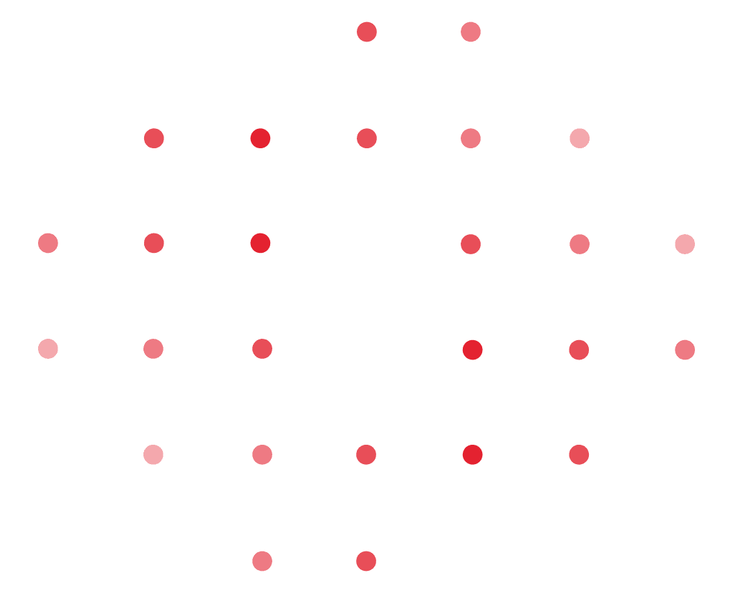 Reds dots decoration